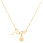 Gold Zodiac Pendant Necklace - Aries,