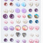 Boucles d&#39;oreilles autocollantes sir&egrave;ne Claire&#39;s&nbsp;Club - Lot de 30,