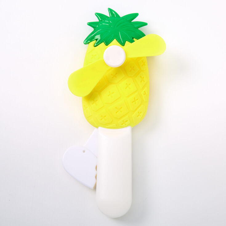 Claire's Ventilateur jouet ananas - Jaune