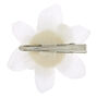 Sequin Hair Flower Clip - White,