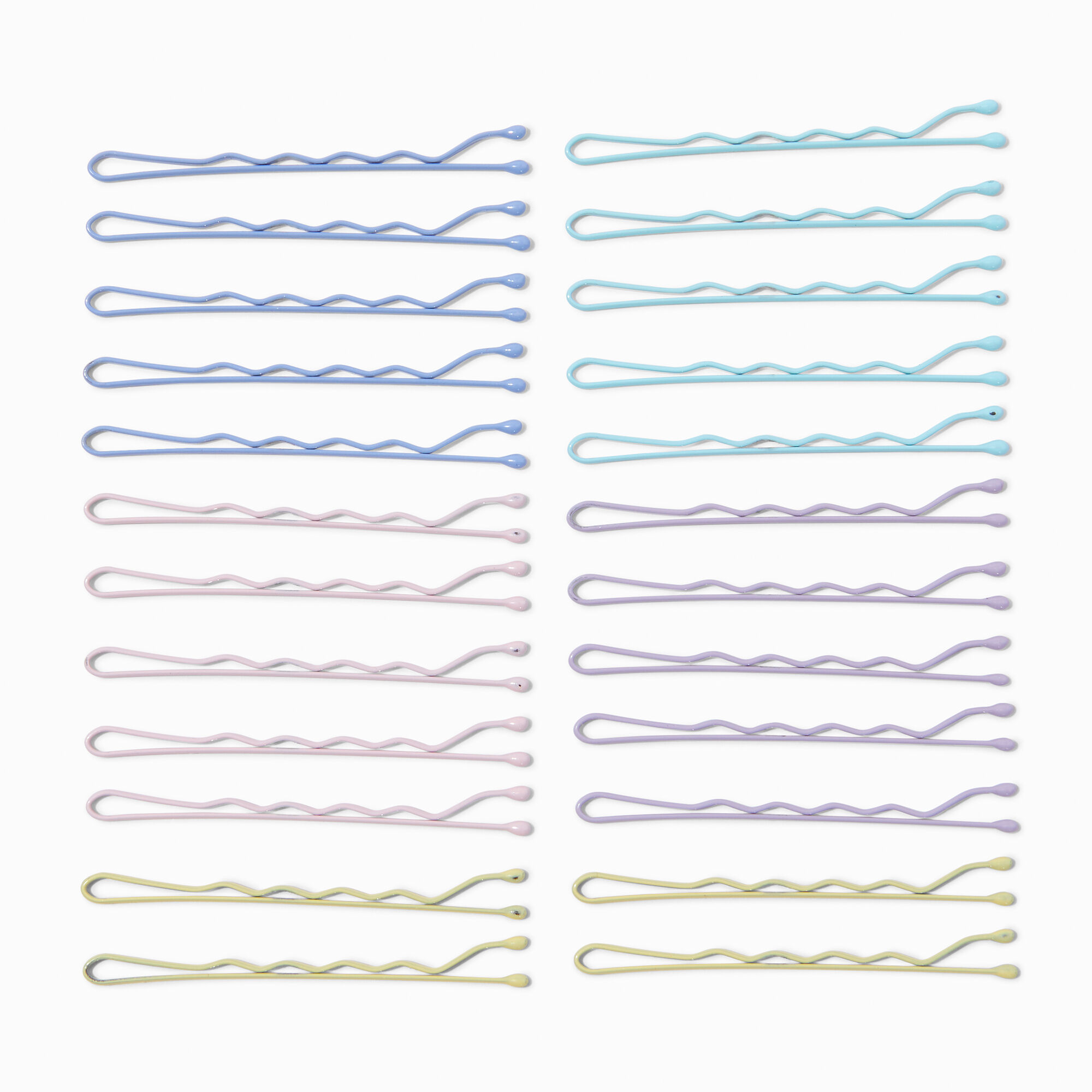 View Claires Pastel Bobby Pins 24 Pack Rainbow information