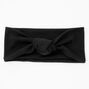 Ribbed Knotted Headwrap - Black,