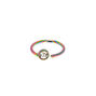 Anodized Clear Stone Nose Ring,