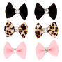 Claire&#39;s Club Gem Hair Bow Clips - 6 Pack,