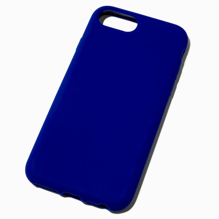 Solid Cobalt Blue Silicone Phone Case - Fits iPhone® 6/7/8/SE