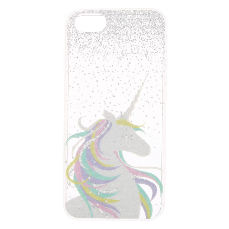 Coque de portable licorne pastel &agrave; paillettes - Compatible avec iPhone 5/5S,