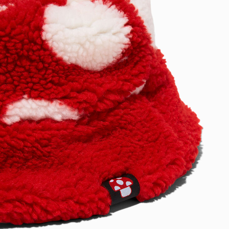 Mushroom Furry Bucket Hat,