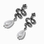 Snake Pearl Drop Earrings ,