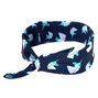 Bandeau bandana bleu marine licorne r&ecirc;veuse,
