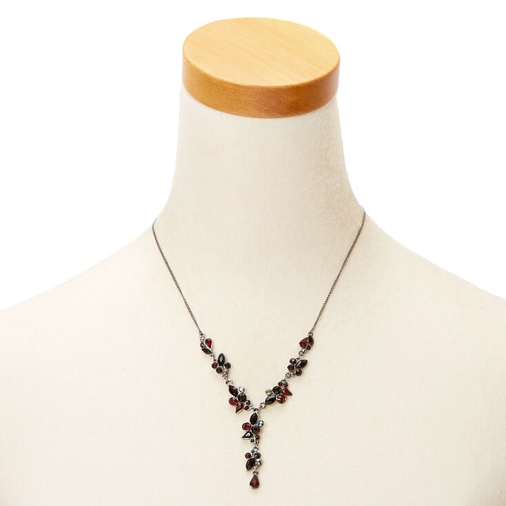 Hematite Y-Neck Jewellery Set - Red, 2 Pack,