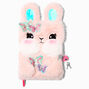 Butterfly Bunny Pink Plush Lock Diary,