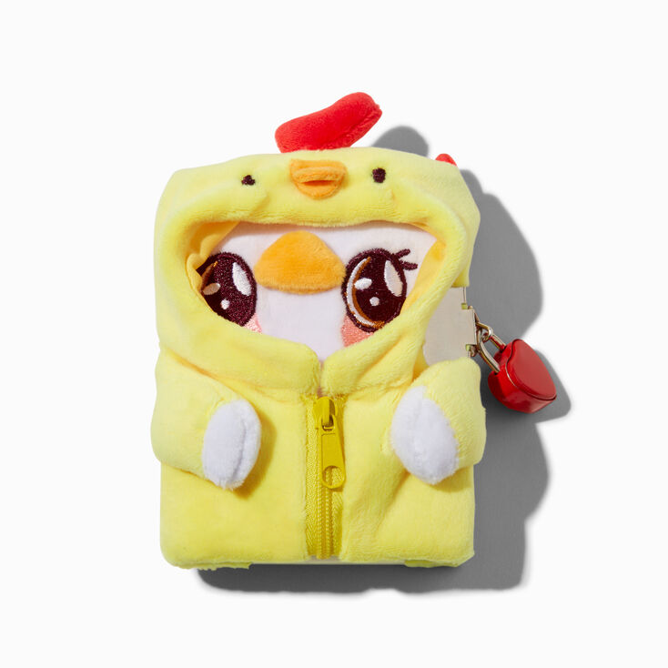 Claire&#39;s Club Chick Costume Duck Plush Mini Lock Diary,