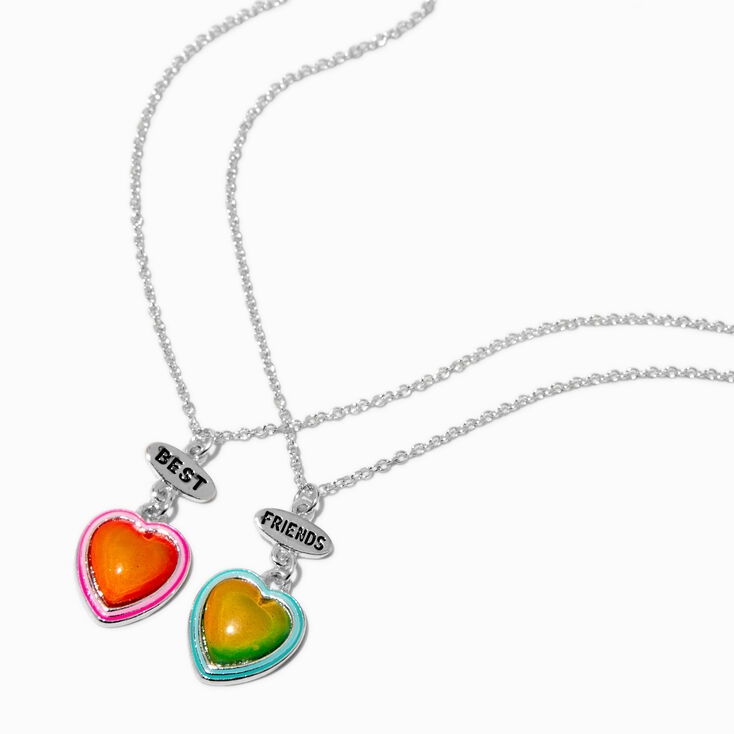 Best Friends Mood Heart Pendant Necklace - 2 Pack,