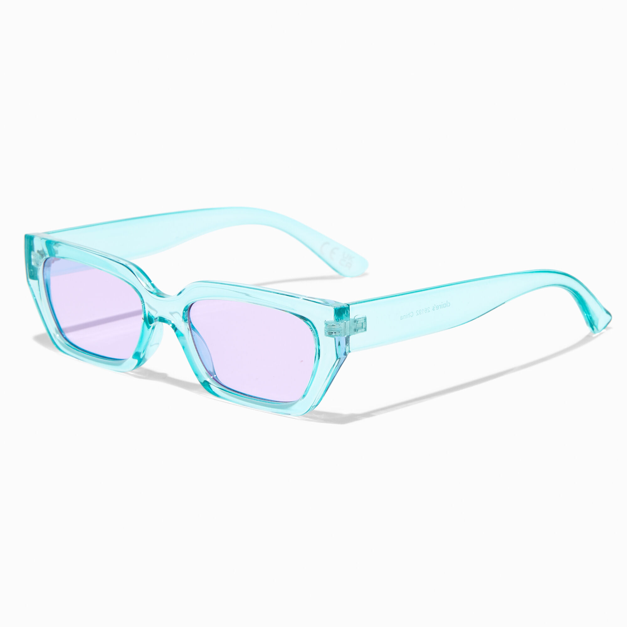 Blue Geometric Purple US Sunglasses Lens | Claire\'s