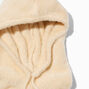 Ivory Mohair Hoodie Hat,