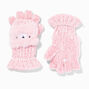 Claire&#39;s Club Bear Pink Gloves,