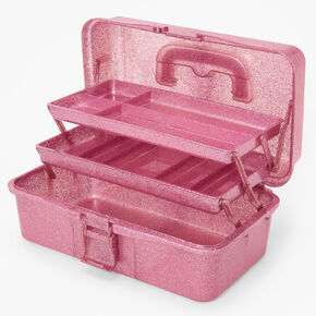 Glitter Makeup Holder Case - Pink,