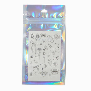 Black &amp; White Icon Temporary Tattoos,