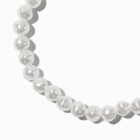 Faux Freshwater Pearl Stretch Bracelet,