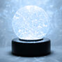 Lumi&egrave;re d&#39;appoint globe &agrave; paillettes aux couleurs changeantes,
