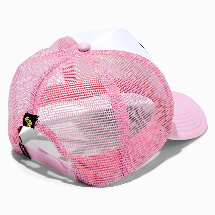 Smiley World&reg; Pink Trucker Hat,