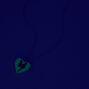 Glow in the Dark Purple Fairy Heart Locket Necklace,