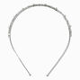 Silver Square Cubic Zirconia Headband,