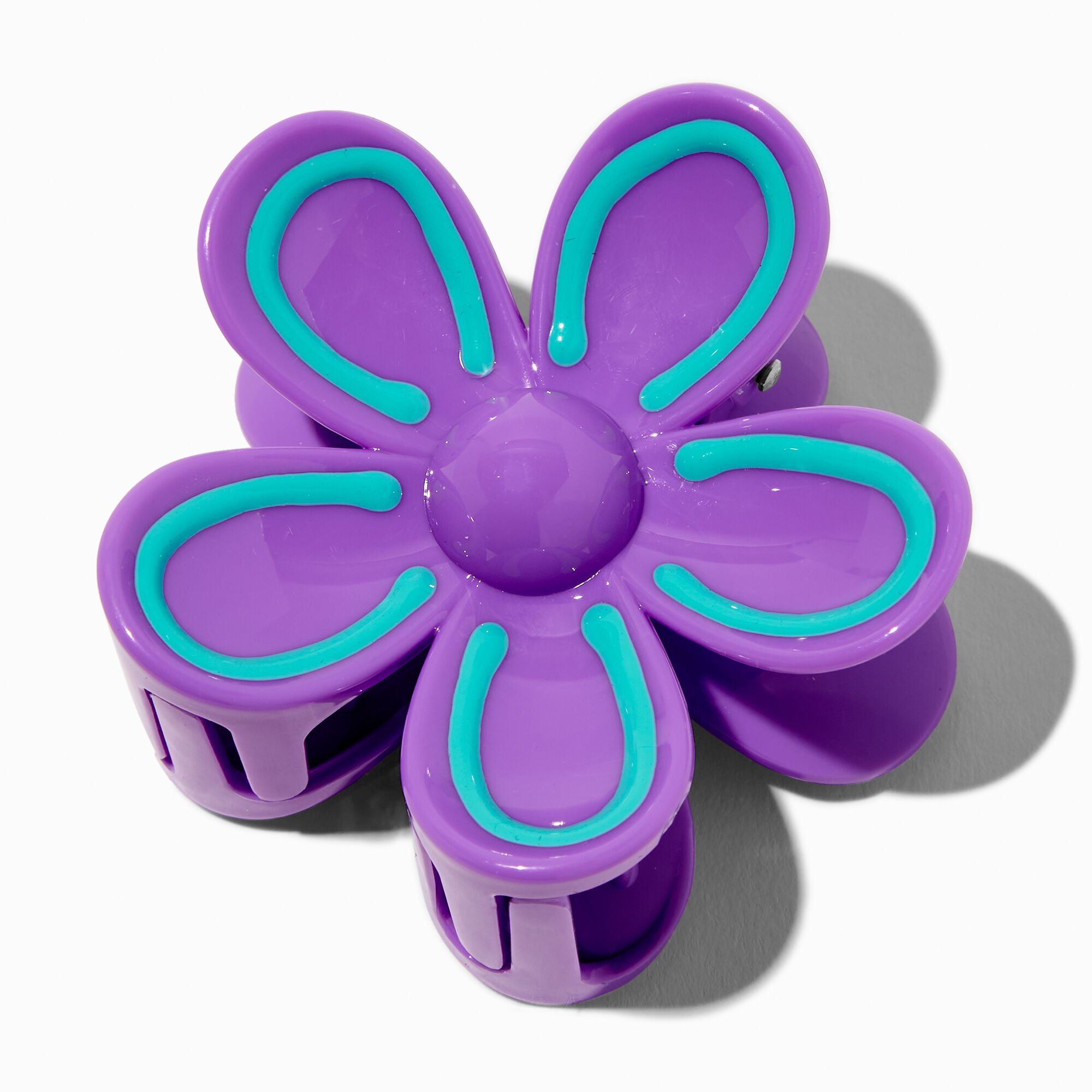 Purple Outlined Hair Claw,