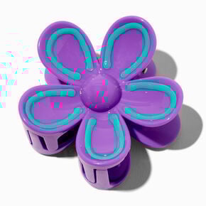 Purple Outlined Hair Claw,