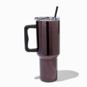 Black Chrome Stainless Steel Handled Tumbler,