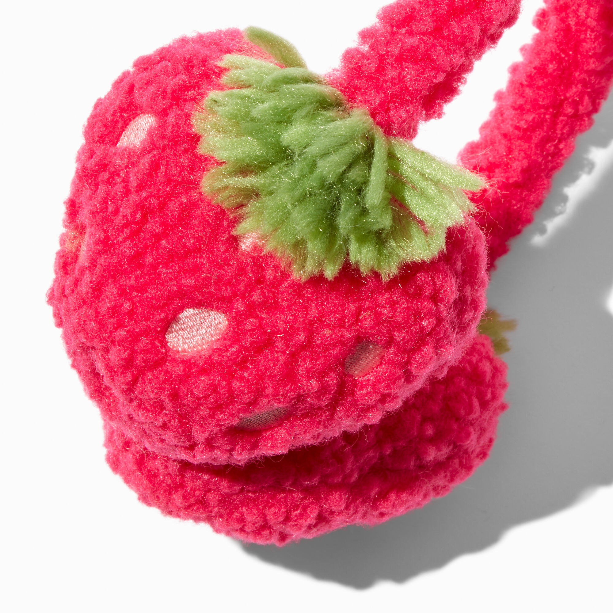 Cache-oreilles fraise rouge,