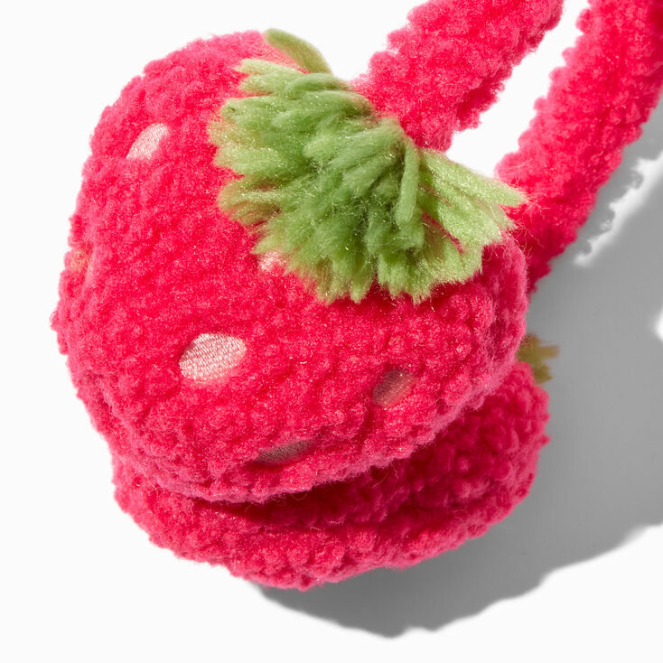 Red Strawberry Ear Muffs,