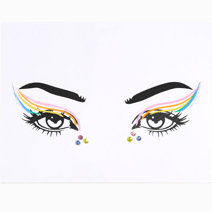 Rainbow Swoop Faux Tattoo Liner,