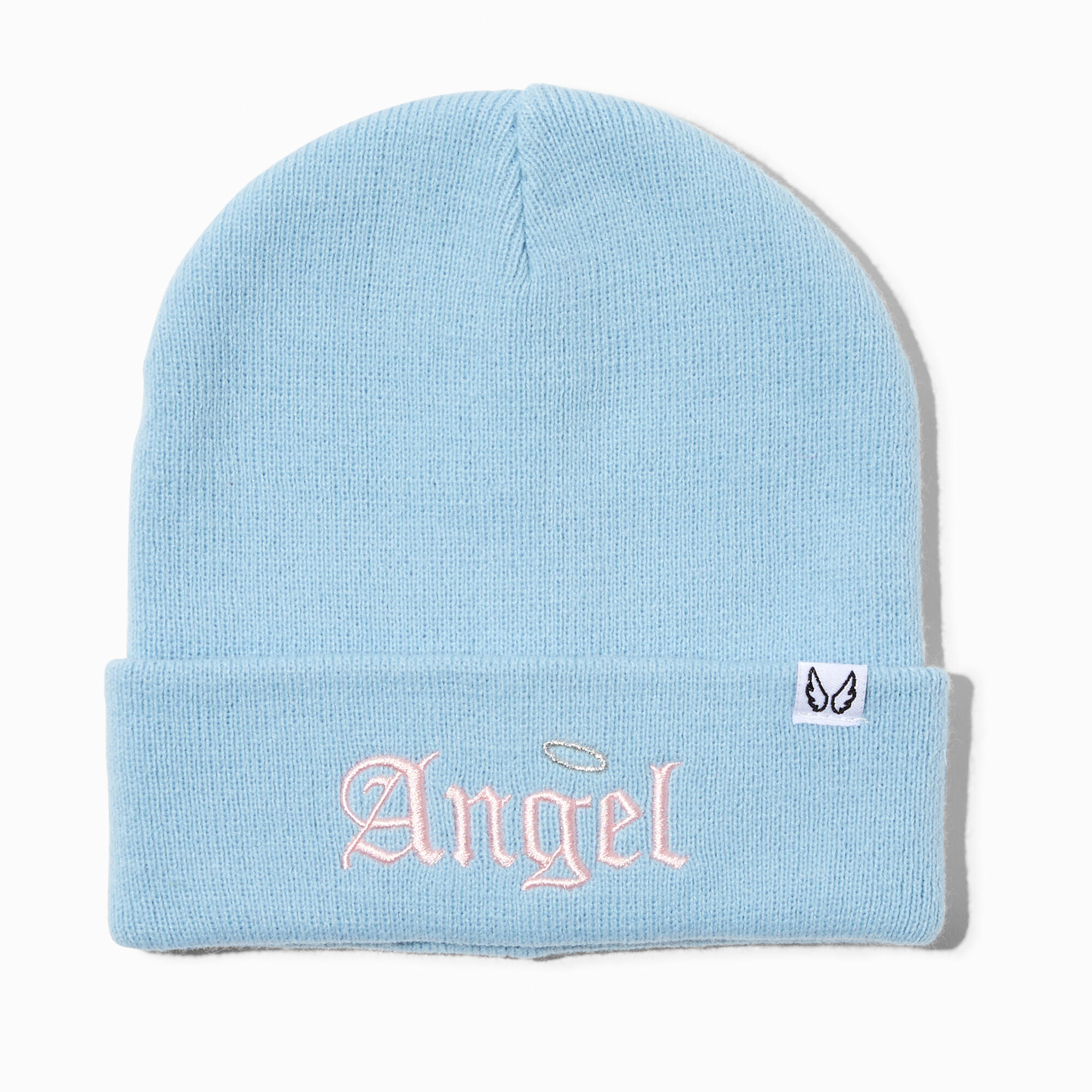 'Angel' Baby Blue Beanie Hat,