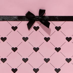 Medium Pink Heart Quilted Gift Bag,