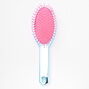 Initial Paddle Hair Brush - Blue, E,