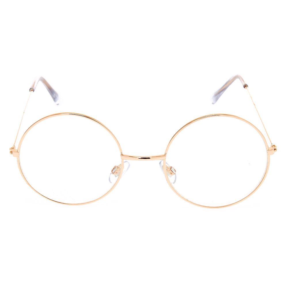 Clear gold outlet circle glasses