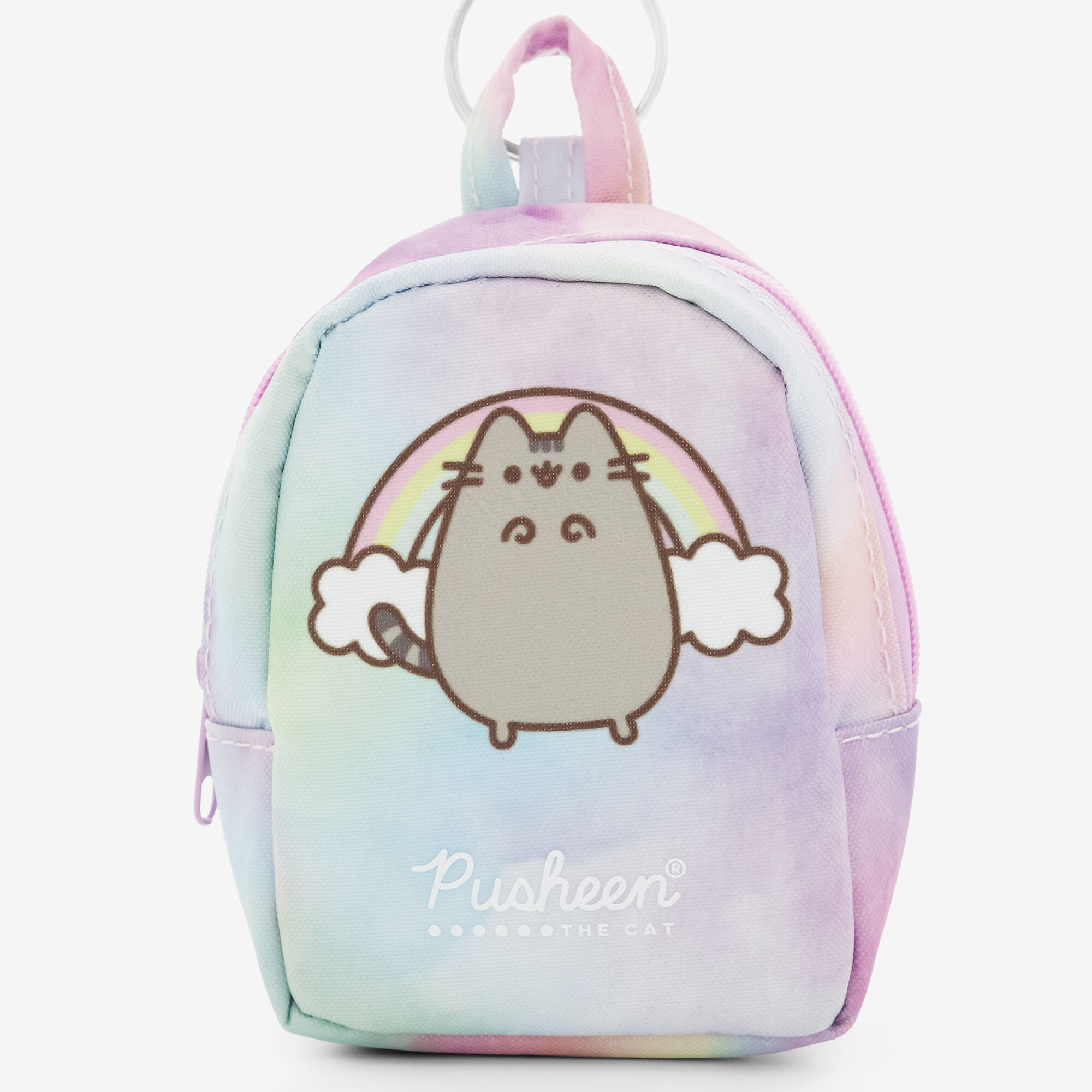 Pusheen Mini Tie Dye Backpack Keyring Stationery Set Pink