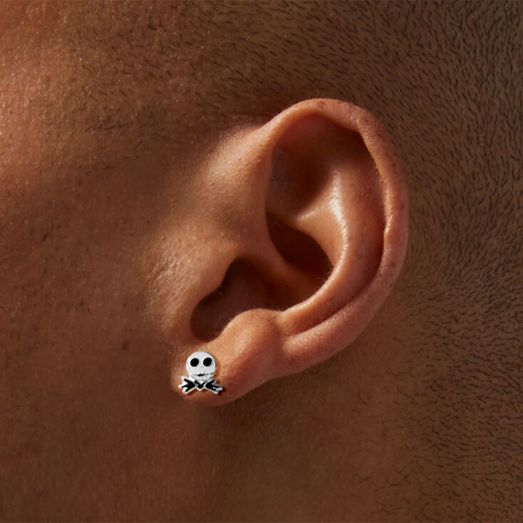 The Nightmare Before Christmas&reg; Jack Skellington Sterling Silver Stud Earrings,