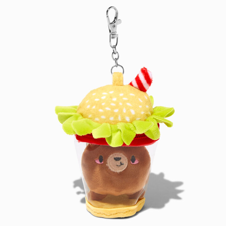 Burger Bear Cup Keychain Pouch,