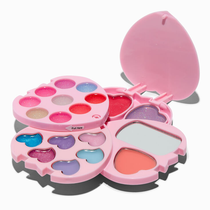 Palette compacte de maquillage bling-bling c&oelig;ur rose Claire&#39;s&nbsp;Club,