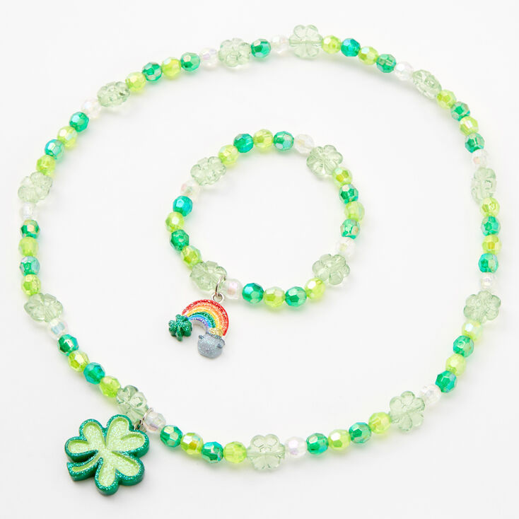 St. Patrick&#39;s Day Beaded Jewelry Set - 2 Pack,