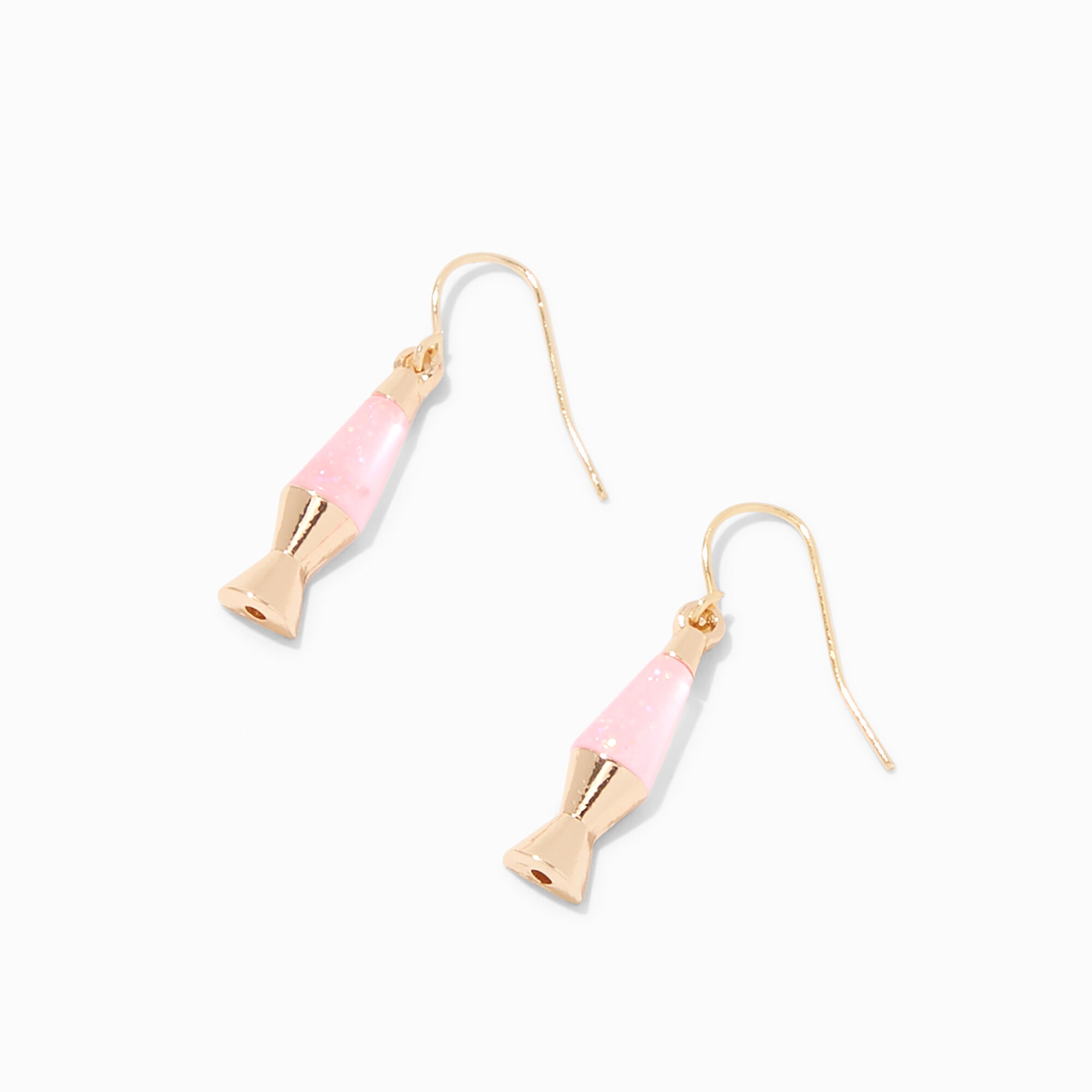 View Claires Lava Lamp 1 Drop Earrings Pink information