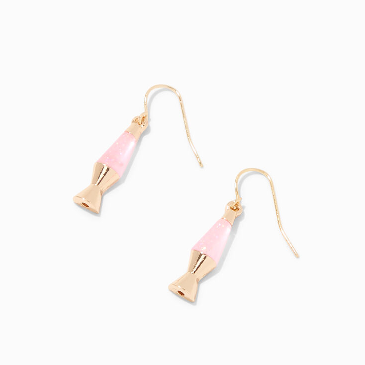 Pink Lava Lamp 1&quot; Drop Earrings,