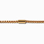 Gold-tone Round Box Chain Bracelet,