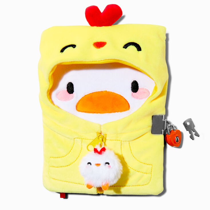 Chicken Costume Duck Plush Lock Diary,