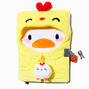 Chicken Hoodie Duck Lock Journal,