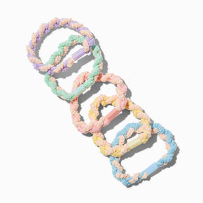 Claire&#39;s Club Braided Pastel Hair Ties - 6 Pack,