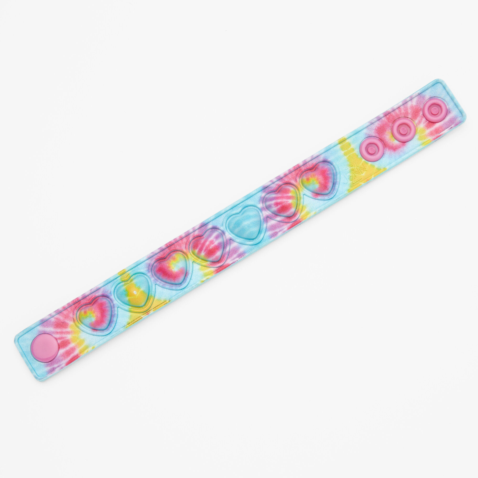 Tie Dye Heart Popper Bracelet,