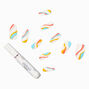 70&#39;s Swirl Stiletto Vegan Faux Nail Set- 24 Pack,